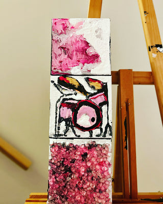 Batterie rose ( ) | 6X6 chacun