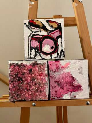 Batterie rose ( ) | 6X6 chacun