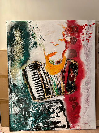 Accordéon d'inspiration italienne 60X48