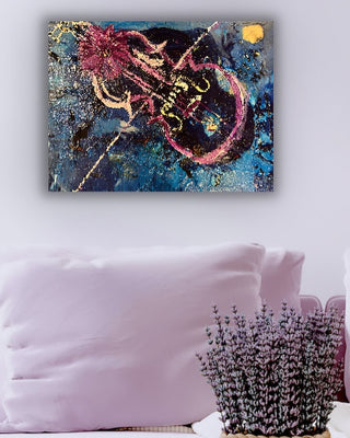 Violon de clairière de lune|20X16