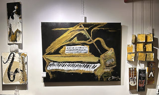 Piano antique avec musique moderne | 40X30